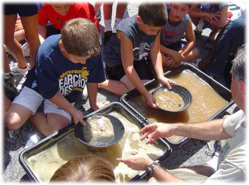 Panning in water for Genuine GEMSTONES is unbelievable fun for both kids and adults.